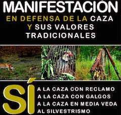 La Federación de Caza de CLM convoca una manifestación en Toledo en apoyo a la caza